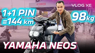 Chi tiết xe điện Yamaha Neos 2023: Giá 50 triệu, 98 kg, gắn được pin thứ 2 | Vlog Xe