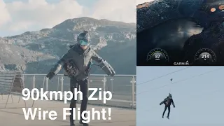 90kmh Flight along 1mile Zip Wire!