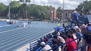 Erriyon Knighton 2023 season opener at Pepsi Florida Relays in the 100 (9.98)