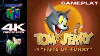 【N64】Tom and Jerry in Fists of Furry | Project 64 Gameplay Walkthrough 4K 60FPS Widescreen