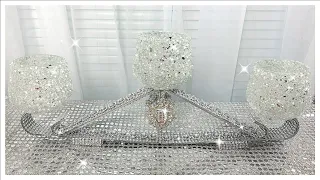 DIY Dollar Tree Glam Crushed Glass Candle Holder | Totally Dazzled Gift Card GIVEAWAY!