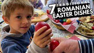 Traditional ROMANIAN FOOD I Easter feast with lots of homemade food