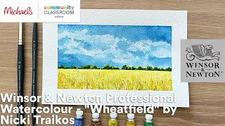 Online Class: Winsor & Newton Professional Watercolour - "Wheatfield" by Nicki Traikos | Michaels