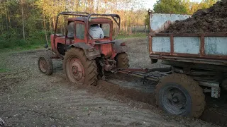 MTZ traktor elakadás / Stuck in quicksand