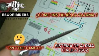 CÓMO INSTALAR UNA ALARMA EN UNA MOTOCICLETA