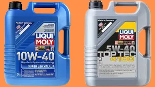 Difference between liquimoly Oil 10w40 and 5w40