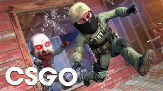 ОН СЕРЬЕЗНО? МАНЬЯК НЕ МОГ НАС ДОГНАТЬ - БЕГАЕМ ЧЕРЕЗ СТЕНЫ ► CS:GO (Угар,Маньяк)