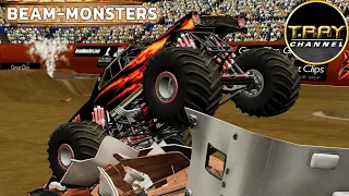 BeamNG.drive Monster Jam: 12 Truck Freestyle @ Beam-Monsters Stadium