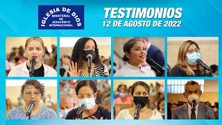 Testimonios 12 agosto 2022 Barcelona España, Iglesia de Dios Ministerial de Jesucristo Internacional
