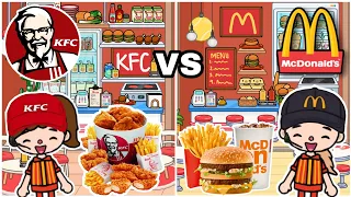 KFC Vs McDonald's In Toca🌭🍔🍟🍗 || Toca Life World🌏 || Toca Mutiara ✨