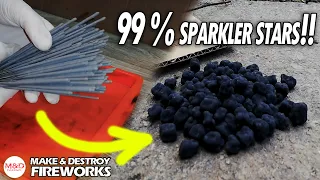 Firework Stars 99% from Sparklers!! - It works!