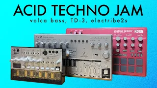 ACID TECHNO JAM / electribe 2 sampler, volca bass, TD-3