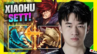 XIAOHU IS A MONSTER WITH SETT! - RNG Xiaohu Plays Sett Top vs Akali! | Season 11