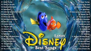The Best Disney Songs With Lyrics 🌈 Classic Disney Soundtracks 🎬 The Little Mermaid, Mulan...
