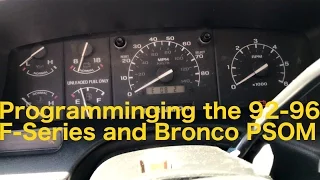 "P'ing" the PSOM - Programming the 92-96 F-Series and Bronco PSOM