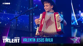 Valentín Jesús Ávila de 13 años - Acordeón | Audiciones | Got Talent Argentina 2023