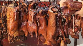 #Streetfood  Roast#Pigbelly #BBQPork  #Roastedgoose #DuckStreetFood   Local Roasted#Piglet #ASMR #香港