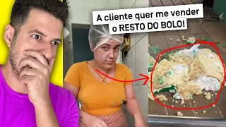 CLIENTE QUER DEVOLVER O RESTO DO BOLO QUE SOBROU