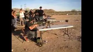 shooting a 20mm Rifle in the arizona desert shooting 20 mm