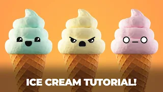 Blender 3D 2.92 - Yummy Ice Cream Tutorial