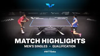 Yuta Tanaka vs Alexandre Cassin | WTT Contender Doha 2021 | Men's Singles | QUAL Highlights