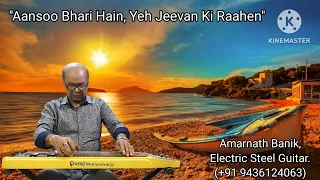 Aansoo Bhari Hai (655) Mukesh | Instrumental (Electric Steel Guitar) Cover | Amarnath Banik.