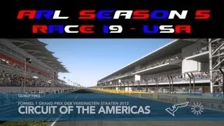 F1 2012 | ARL League Race Edit | Round 19: USA GP