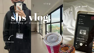 shs vlog 📚 first day of classes (face to face) | a day in my life as a senior