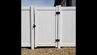 Vinyl Fence Gate Install Video