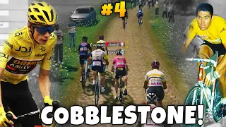 COBBLESTONE HELL!!! - #4 - My Tour Vs Legends | Tour De France 2022 PS4/PS5