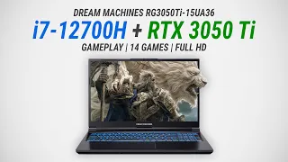 Core i7-12700H + GeForce RTX 3050 Ti Laptop: Test in 14 games at Full HD [1080p]