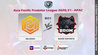 [Dota2 LIVE]  OB.NEON vs BOOM ESPORTS - Asia Pacific Predator League 2020/21 - APAC