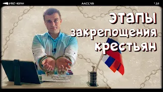 Этапы закрепощения крестьян. Кратко