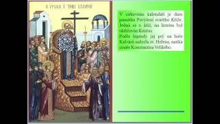 Církevní kalendář 14.9. Povýšení sv. Kříže (Religious calendar)