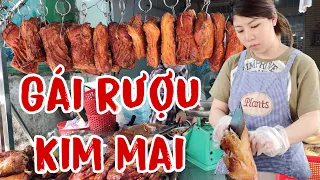 ÚT TRÂN gái rượu của Trùm Kim Mai heo quay chặt cái giò heo 200K đầy hộp nhìn ngon quá