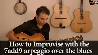 How to Improvise over the Blues - Half-diminished  Arpeggio and Trill Ornaments - free lesson