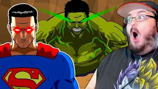 SUPERMAN VS HULK ANIMATION (Part1) -Taming The Beast II By @zimautanimation REACTION!!!