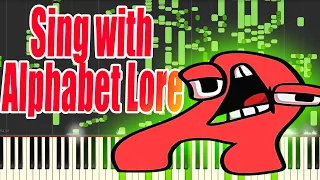 Alphabet Lore Song but it's MIDI (Auditory Illusion) | The Alphabet Piano sound