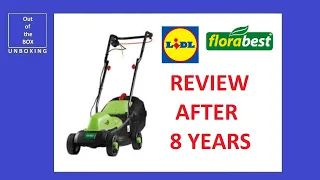 Flora Best Electric Lawnmower FRM 1200 C3 REVIEW after 8 years (Lidl 1200W  31L 31cm)