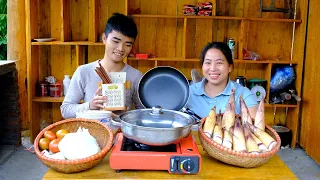 Shopping for furniture - Going to the forest to find bamboo shoots - Cooking _ Phuong's family life