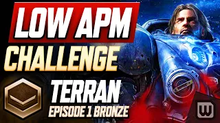 StarCraft 2 Low APM Challenge 2022! Terran Rank Up Guide - Bronze (Ep. 1)