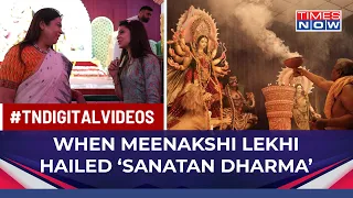 On Durga Ashtami Meenakshi Lekhi Hails PM Modi For Getting UNESCO Tag For Durga Puja