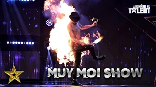 MUY MOI SHOW | Moment șocant pe scena de la Românii au Talent, un concurent a luat foc!