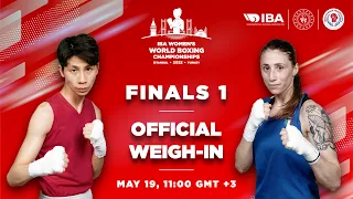 IBA Women's World Boxing Championships | Istanbul 2022 | Finals 1 | Official Weigh-In