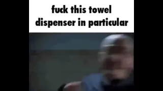 Walter white hates towel dispensers meme