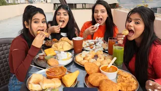 Street Food Challenge | Golgappa, Chole Bhature, Samosa, Jalebi, Aloo Puri, Raj Kachori, Pakora etc.