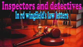 Inspectors and detectives in rd wingfield's law letters|| BBC Radio Drama#bbc