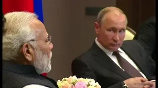 Владимир Путин провел переговоры с премьер министром Индии Нарендрой Моди