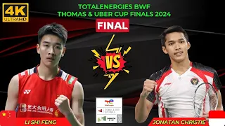 Amazing FINAL | Jonatan CHRISTIE [INA] Vs Li Shi FENG [CHN] | BWF Thomas & Uber Cup Finals 2024 | MS