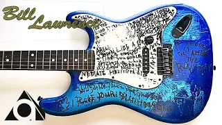 謎の文字と塗装が施されたギターをクリーニングしました。 -I have erased and cleaned up the lettering and paint on the guitar.-